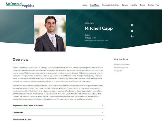 Screenshot of Portfolio