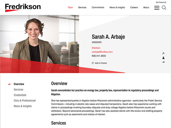 Screenshot of Portfolio