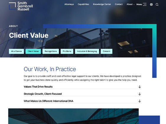 Screenshot of Portfolio