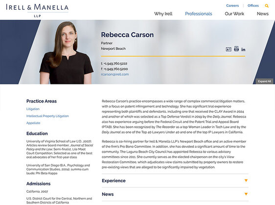 Screenshot of Portfolio